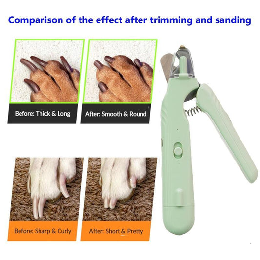 Pet Nail Clippers with LED Light | Safe for Dogs & Cats