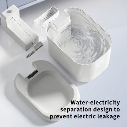 2026 Best Wireless Cat Water Fountain | 2000mL 30-Day Use Circulating Fresh Water Dispenser for Indoor Cats