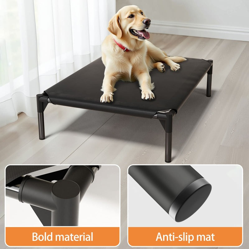 Elevated Cooling Pet Bed for Dogs & Cats – Breathable Raised Cot for Indoor & Outdoor Use