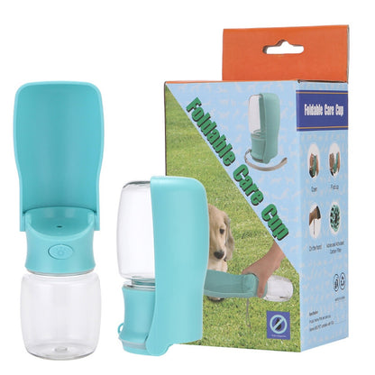Foldable Dog Water Bottle, Leak-Proof Portable Pet Water Dispenser for Travel Hiking