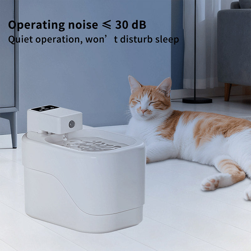 2026 Best Wireless Cat Water Fountain | 2000mL 30-Day Use Circulating Fresh Water Dispenser for Indoor Cats