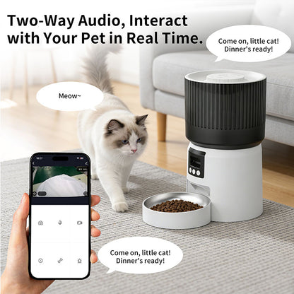 Smart Cat Feeder with Camera & App Control – Feed Your Pet Anytime, Anywhere