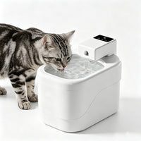 2026 Best Wireless Cat Water Fountain | 2000mL 30-Day Use Circulating Fresh Water Dispenser for Indoor Cats