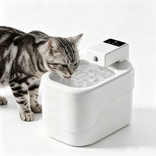 2026 Best Wireless Cat Water Fountain | 2000mL 30-Day Use Circulating Fresh Water Dispenser for Indoor Cats