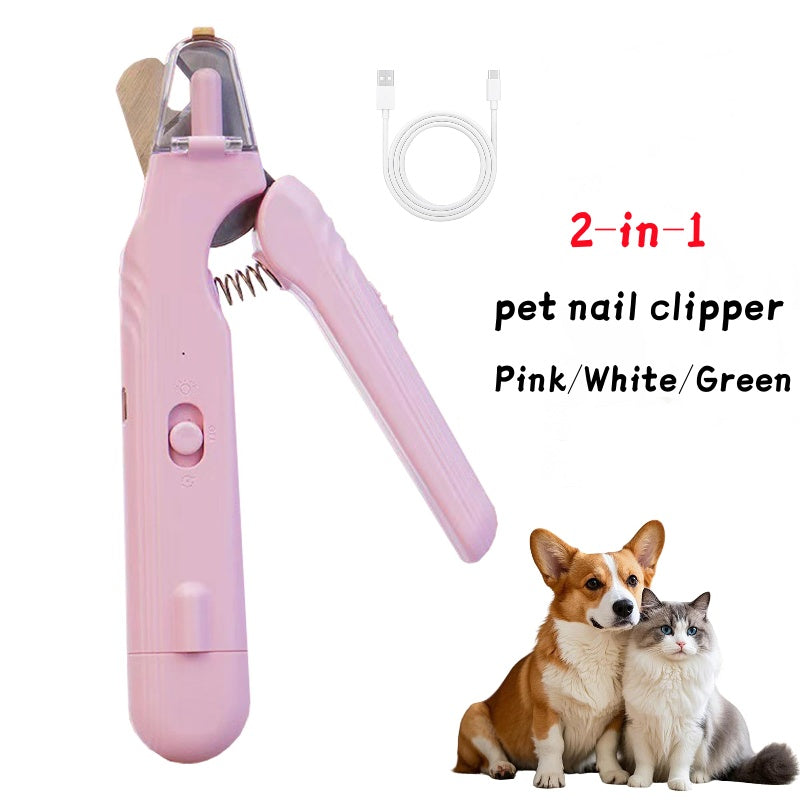 Pet Nail Clippers with LED Light | Safe for Dogs & Cats