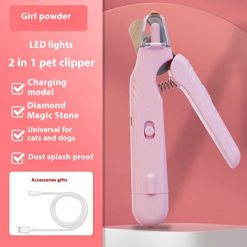 Pet Nail Clippers with LED Light | Safe for Dogs & Cats